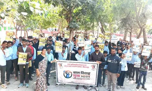 बाल विवाह के खिलाफ बच्चों की हुंकार, 100 दिवसीय अभियान में गूंजा बाल विवाह मुक्त भारत का संकल्प