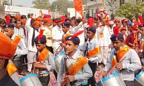 नेताजी सुभाष चंद्र बोस जयंती पर मांडल में भव्य पथ संचलन का आयोजन