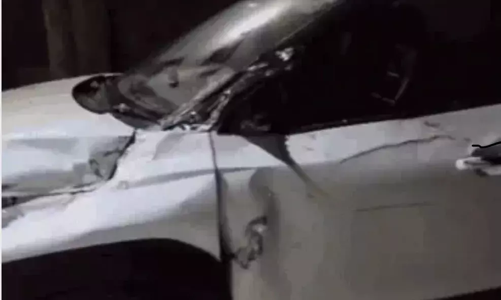 नशे में धुत ड्राइवर ने कमला विहार कॉलोनी को बनाया मैदान, गार्ड केबिन समेत 7 कारों के उड़ाए परखच्चे