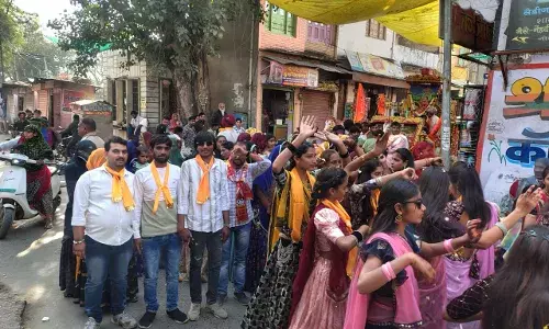 गंगापुर में गुर्जर समाज ने निकाली विशाल शोभायात्रा गंगापुर में गुर्जर समाज ने निकाली विशाल शोभायात्रा