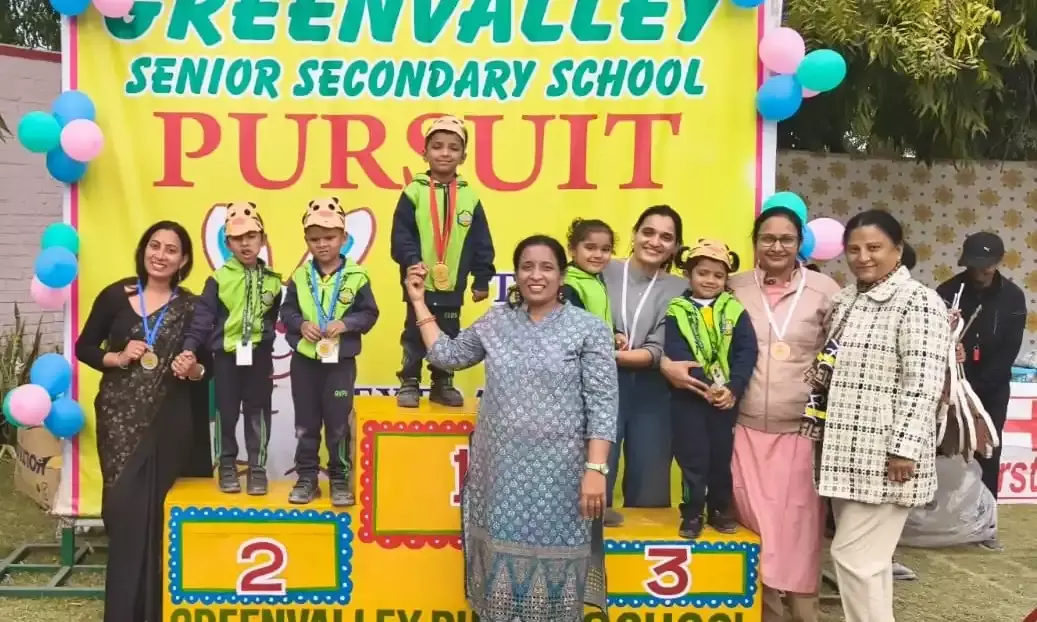 ग्रीनवैली प्ले स्कूल में वार्षिक खेल महोत्सव का भव्य समापन समारोह
