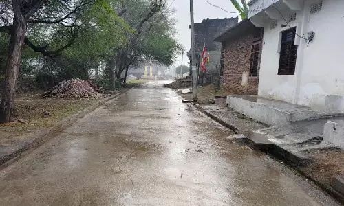 सवाईपुर क्षेत्र में बारिश ने बढ़ी सर्दी, आसमान में छाये बादल