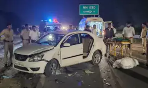 ​राजस्थान जाट महासभा के प्रदेश महासचिव  चौधरी समेत 3 की दर्दनाक मौत, नेशनल हाईवे पर अज्ञात वाहन ने कुचला