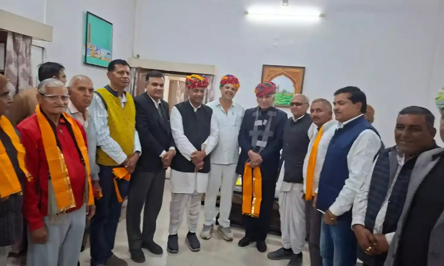 राजस्थान किसान आयोग के अध्यक्ष चौधरी का ज़िला जाट समाज द्वारा स्वागत