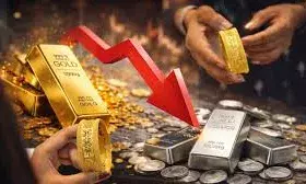 सोने-चांदी की कीमतों में बड़ा क्रैश, आसमान से गिरे भाव; निवेशकों में मची खलबली