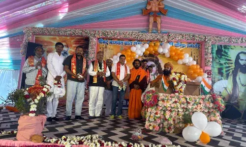 खेड़ापति हनुमानजी धाम खोर में श्रीमद् भागवत कथा का समापन