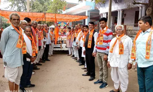 भगवान श्री विश्वकर्मा जयन्ति पर जांगिड़ समाज ने निकाली शोभायात्रा