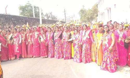 एक संगत, एक पंगत और भक्ति भाव के साथ हिंदू एकता के जयकारों से गूंजा भीलवाड़ा शहर