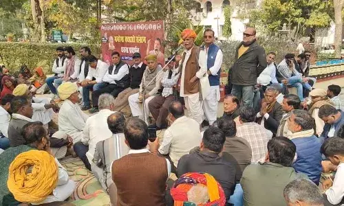 राजसमंद में मनरेगा बचाओ जन आंदोलन, कांग्रेस ने किया धरना प्रदर्शन