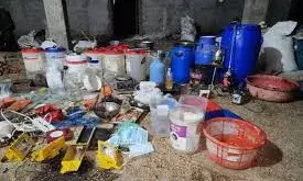 किराना दुकान की आड़ में चल रही ड्रग्स फैक्ट्री पकड़ी, 5 करोड़ की एमडी बरामद