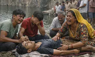 खदान में डूबे छात्र की मौत , दोस्तों की आंखों के सामने पानी में समा गया साथी, बचाने की कोशिशें रही नाकाम