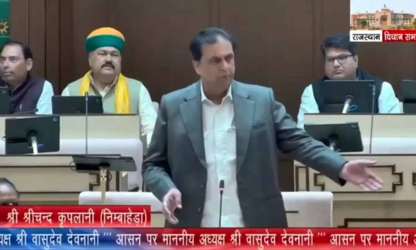 अतिवृष्टि से फसल नुकसान का मुद्दा विधायक कृपलानी ने विधानसभा में उठाया