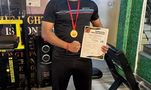 तोहिद रंगरेज ने पावरलिफ्टिंग में भीलवाड़ा को दिलाया गोल्ड मेडल