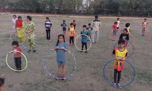 हूला हूप प्रतियोगिता का आयोजन 8 को