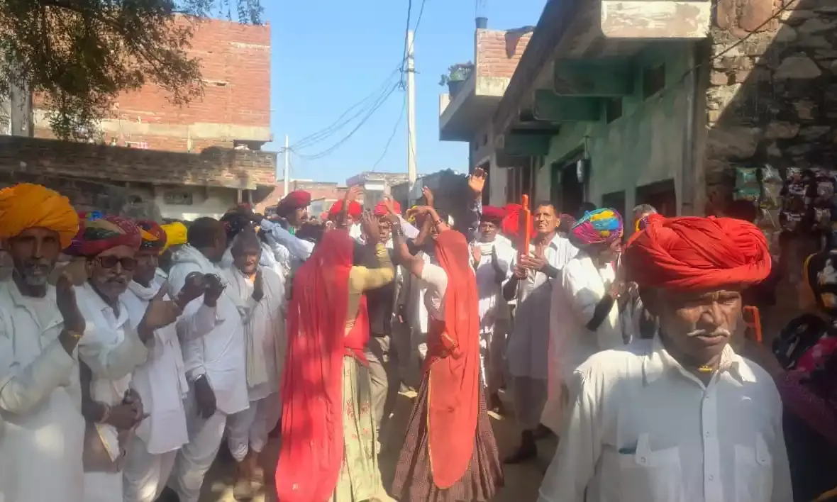 आमली बारेठ में हरि बोल प्रभात फेरी और भागवत कथा पूर्णाहुति, 51 गांवों के राम भक्तों से गूंजा क्षेत्र