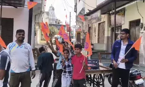 गुरलां विराट हिन्दू सम्मेलन 8 को तैयारीयां पूरी,भगवा रंग में रंगा कस्बा, युवाशक्ति में जोश