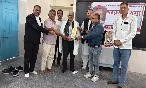 स्वर्गीय चौधरी की पुण्यतिथि एवं डॉ. एस.एन. सुब्बाराव की जयंती साधना मंदिर में मनाई स्वर्गीय चौधरी की पुण्यतिथि एवं डॉ. एस.एन. सुब्बाराव की जयंती साधना मंदिर में मनाई