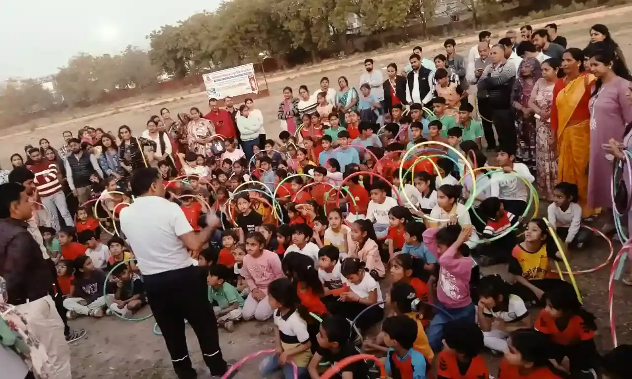 शहर के 200 बच्चों ने हूला हूप प्रतियोगिता में दिखाया दम, शहरवासियों में दिखा जबरदस्त उत्साह