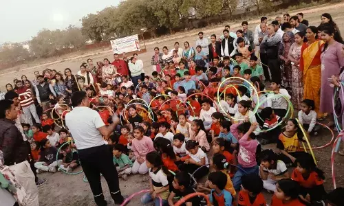 शहर के 200 बच्चों ने हूला हूप प्रतियोगिता में दिखाया दम, शहरवासियों में दिखा जबरदस्त उत्साह
