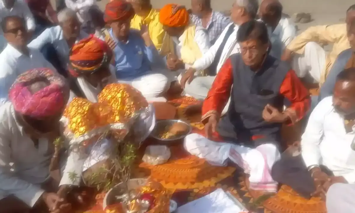 तुलसी जी की लिखी लग्न पत्रिका, बागोर से आएगी बारात