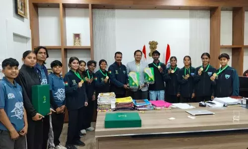 एशियन लैक्रोज में भारत का परचम, उदयपुर के स्वर्ण पदक विजेताओं का सम्मान समारोह