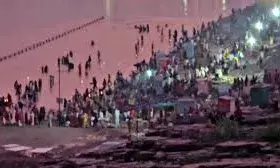 ओंकारेश्वर में महाशिवरात्रि पर भोलेनाथ के दर्शन को उमड़ा श्रद्धालुओं का जनसैलाब