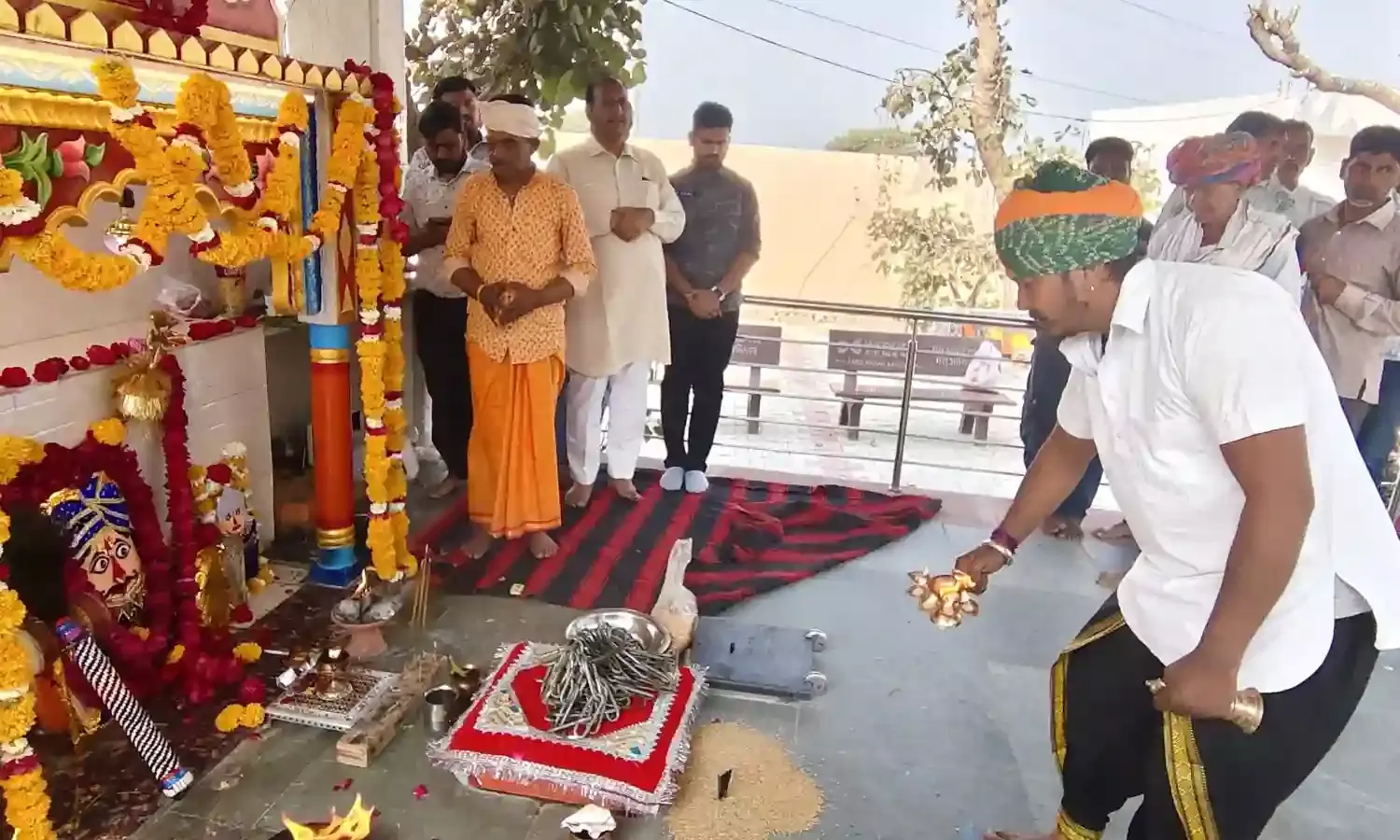 फाल्गुन कृष्ण अमावस्या पर श्री निमड़िया भैरव देव मंदिर में उमड़ा श्रद्धा का सैलाब, माह में दो बार गादी लगाने का निर्णय