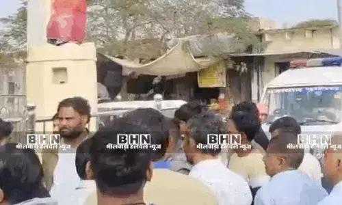 भादू के सत्यनारायण मंदिर में चोरी, चांदी का मुकुट और गाय ले गए चोर, सीसीटीवी में कैद हुई वारदात