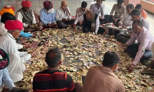 बाणमाता शक्तिपीठ दानपात्र से निकले 6.71 लाख रुपए