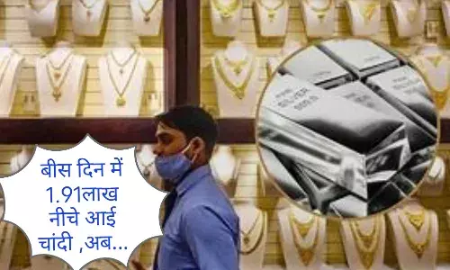 सावधान! चांदी में महा-क्रैश: 20 दिनों में ₹1.91 लाख स्वाहा, भीलवाड़ा के निवेशकों के करोड़ों डूबे, अब ₹2 लाख के नीचे जाने का डर! सावधान! चांदी में महा-क्रैश: 20 दिनों में ₹1.91 लाख स्वाहा, भीलवाड़ा के निवेशकों के करोड़ों डूबे, अब ₹2 लाख के नीचे जाने का डर!