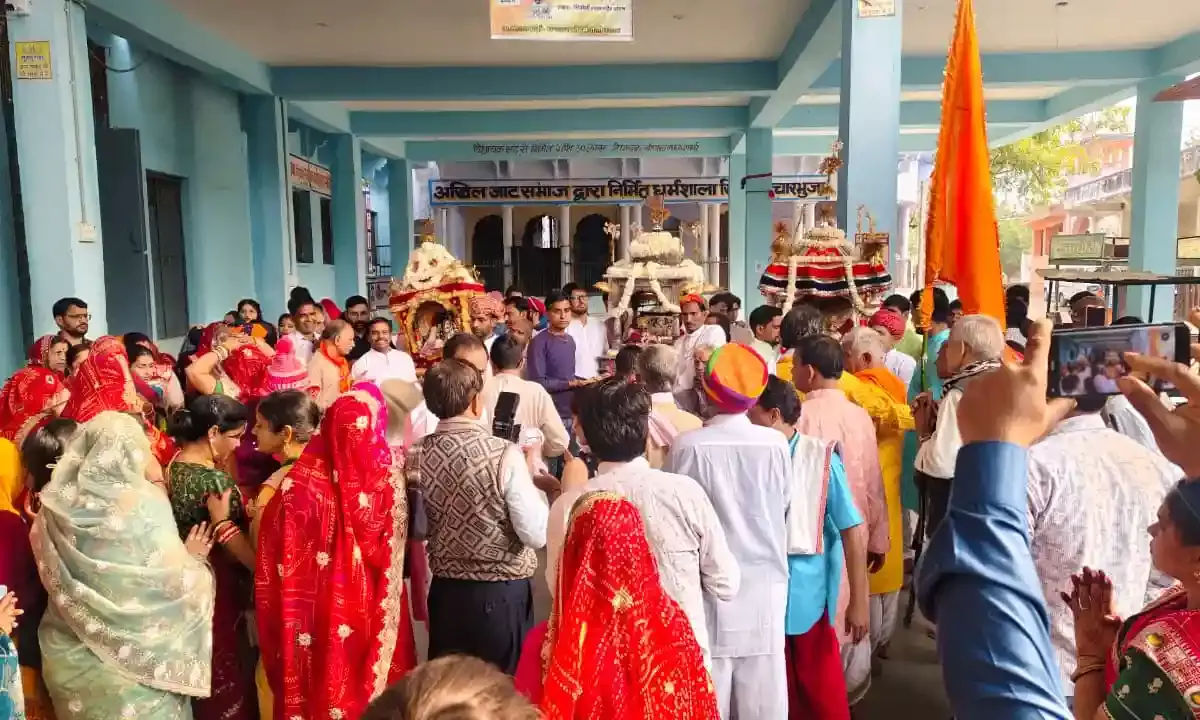 सिंगोली चारभुजा में तुलसी विवाह सम्पन्न