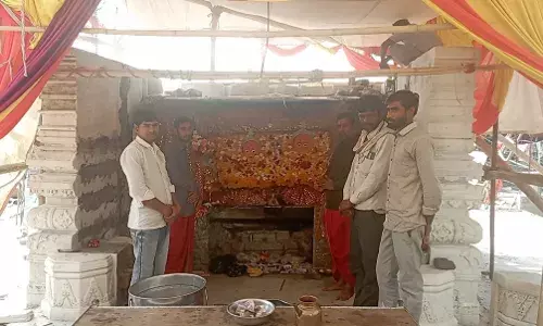 शक्तिपीठ धनोप माता मंदिर का भव्य जीर्णोद्धार: 52 फीट ऊंचा सफेद संगमरमर का शिखर बनेगा आकर्षण का केंद्र