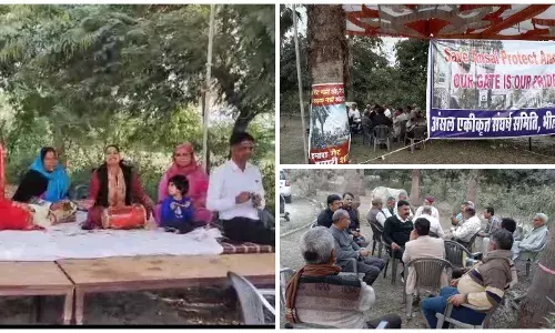 अंसल सुशांत सिटी में आर-पार की जंग: कब्जे के विरोध में निवासियों का अनिश्चितकालीन धरना शुरू