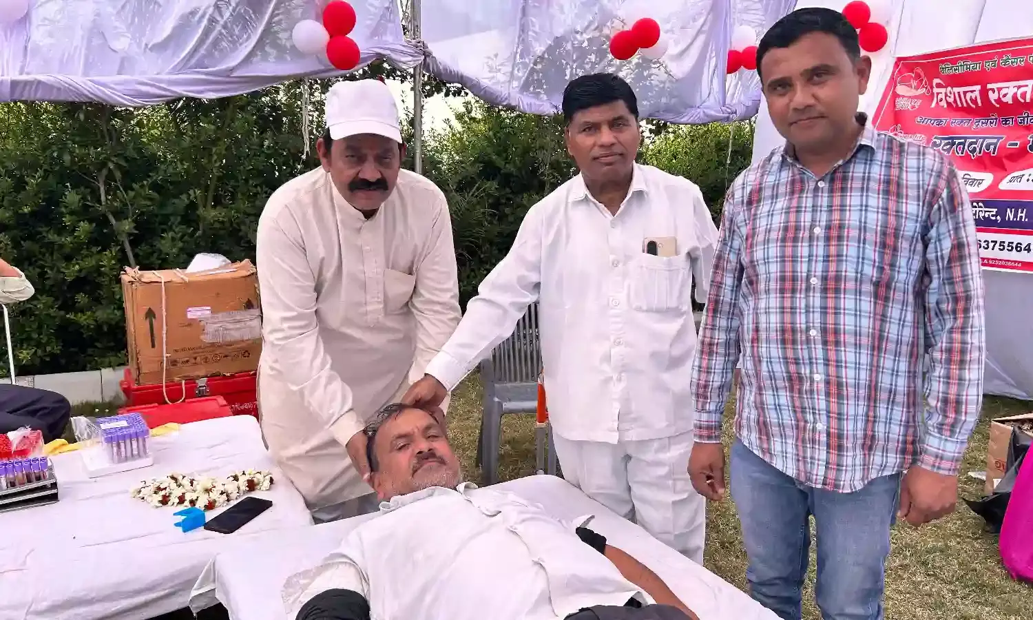 रायला में उत्साह के साथ रक्तदान शिविर का शुभारंभ