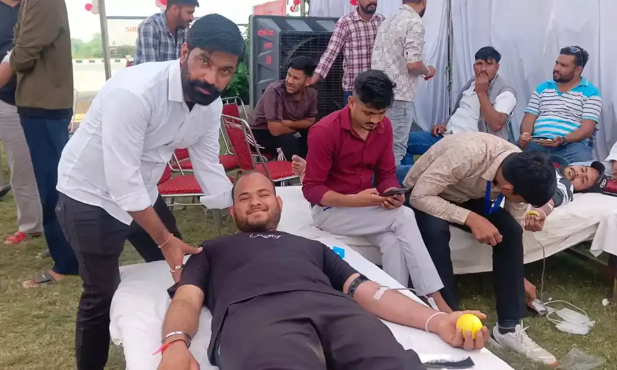 थैलीसीमिया और कैंसर पीड़ित बच्चों के लिए  71 यूनिट रक्तदान