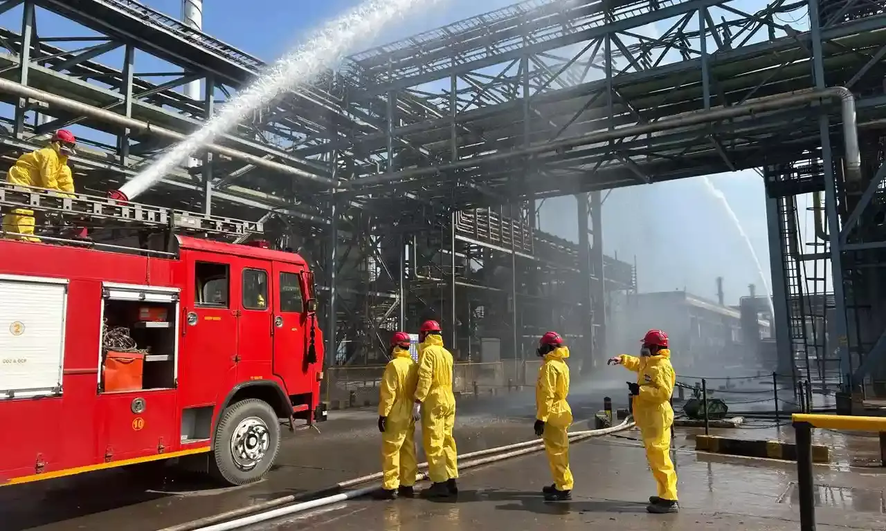 आपात स्थिति से निपटने के लिए हिंदुस्तान जिंक के चंदेरिया प्लांट में लेवल-3 मॉक ड्रिल