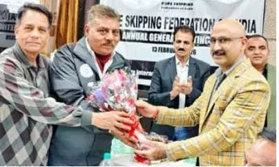 प्रवीण मैढ़ के रोप स्किपिंग फेडरेशन ऑफ इंडिया के उपाध्यक्ष बनने पर स्वर्णकार समाज में हर्ष