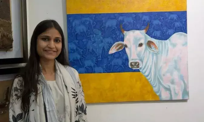 ललित कला अकादमी में नंदिनी वैष्णव की कलाकृति चयनित