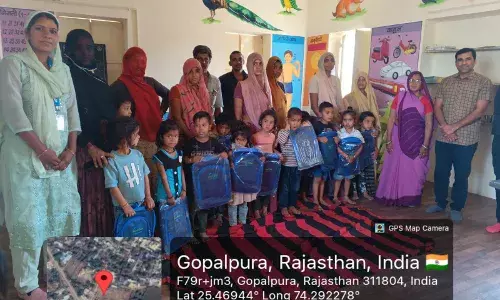 चावंडिया के गोपालपुरा नंद घर में बैग वितरण कार्यक्रम, वेदांता और अर्पण सेवा संस्थान की पहल