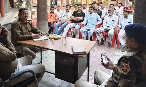 गंगापुर थाने में CLC मीटिंग आयोजित