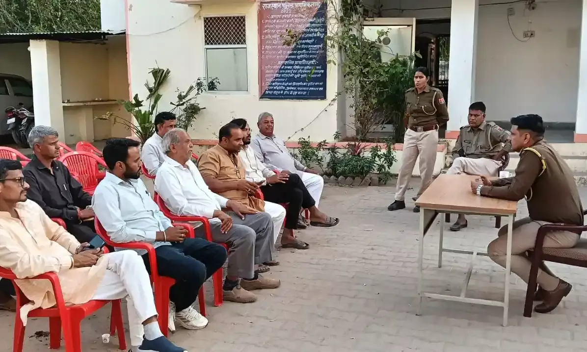 त्योहारों को लेकर बनेड़ा में सीएलजी मीटिंग का हुआ आयोजन