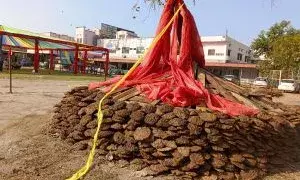 11,000 कंडों से निर्मित होलिका का दहन कल