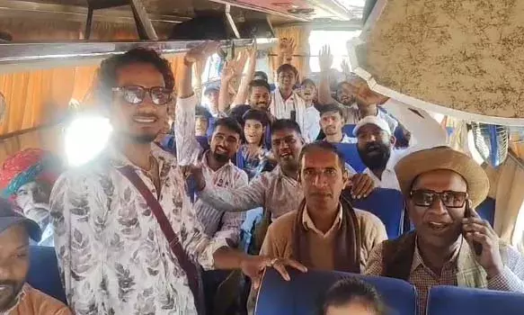 महाराणा के दरबार में थिरकेंगे मांडल के कदम, गैर दल उदयपुर रवाना