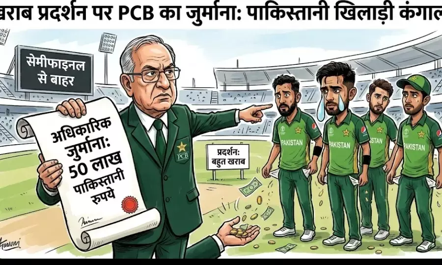 सेमीफाइनल की दौड़ से बाहर होने पर PCB का बड़ा एक्शन; पाक खिलाड़ियों पर 50 लाख का जुर्माना