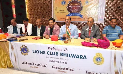 लायन्स क्लब भीलवाड़ा में गर्ग की आधिकारिक यात्रा संपन्न