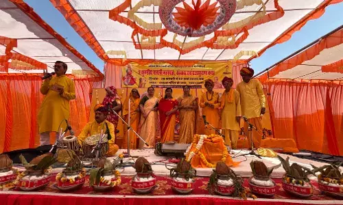 गायत्री परिवार का तीन दिवसीय आयोजन गाडर माला में सम्पन्न