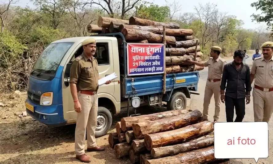 29 क्विंटल अवैध सागवान की लकड़ी के साथ तस्कर गिरफ्तार, डूंगला पुलिस की बड़ी कार्रवाई 29 क्विंटल अवैध सागवान की लकड़ी के साथ तस्कर गिरफ्तार, डूंगला पुलिस की बड़ी कार्रवाई