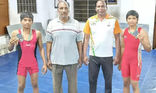 शिव व्यायाम शाला पुर के पहलवानों ने राष्ट्रीय कुश्ती में जीते दो कांस्य पदक