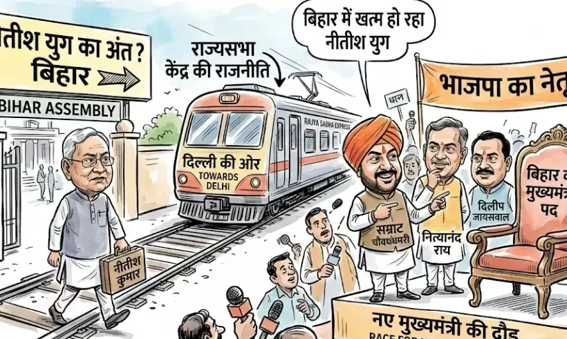 बिहार में नीतीश युग का अंत! राज्यसभा जाएंगे मुख्यमंत्री, नए CM की रेस में भाजपा के दिग्गज