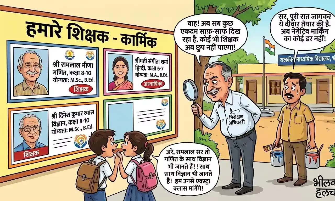 सरकारी स्कूलों की दीवारों पर गुरुजी का अब फोटो और योग्यता के साथ दिखेगा पूरा बायोडाटा सरकारी स्कूलों की दीवारों पर गुरुजी का अब फोटो और योग्यता के साथ दिखेगा पूरा बायोडाटा